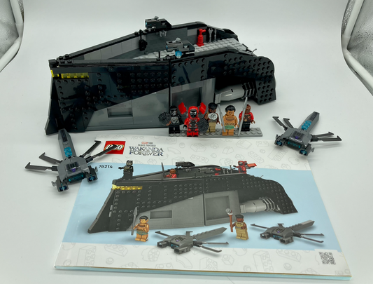 Used Set 76214 Black Panther: War on the Water (With Instruction Manual, No Box)