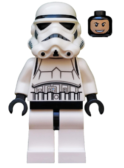 Imperial Stormtrooper - Printed Black Head, Dotted Mouth Helmet, Detailed Armor