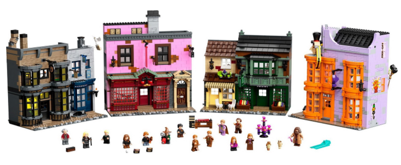 Used Set 75978 Diagon Alley (No Instruction Manual or Box)