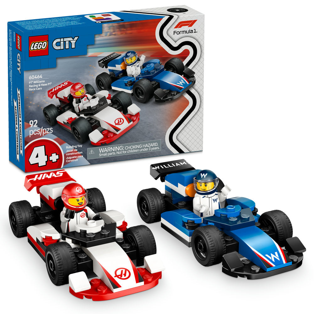 60464 LEGO® F1® Williams Racing & Haas F1® Race Cars