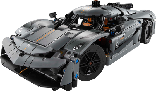 LEGO® 42173 Koenigsegg Jesko Absolut Grey Hypercar Used Set