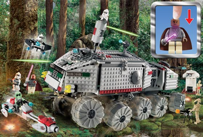 LEGO® 7261 Clone Turbo Tank (with Light-Up Mace Windu, Trans-Light Purple Lightsaber Blade)