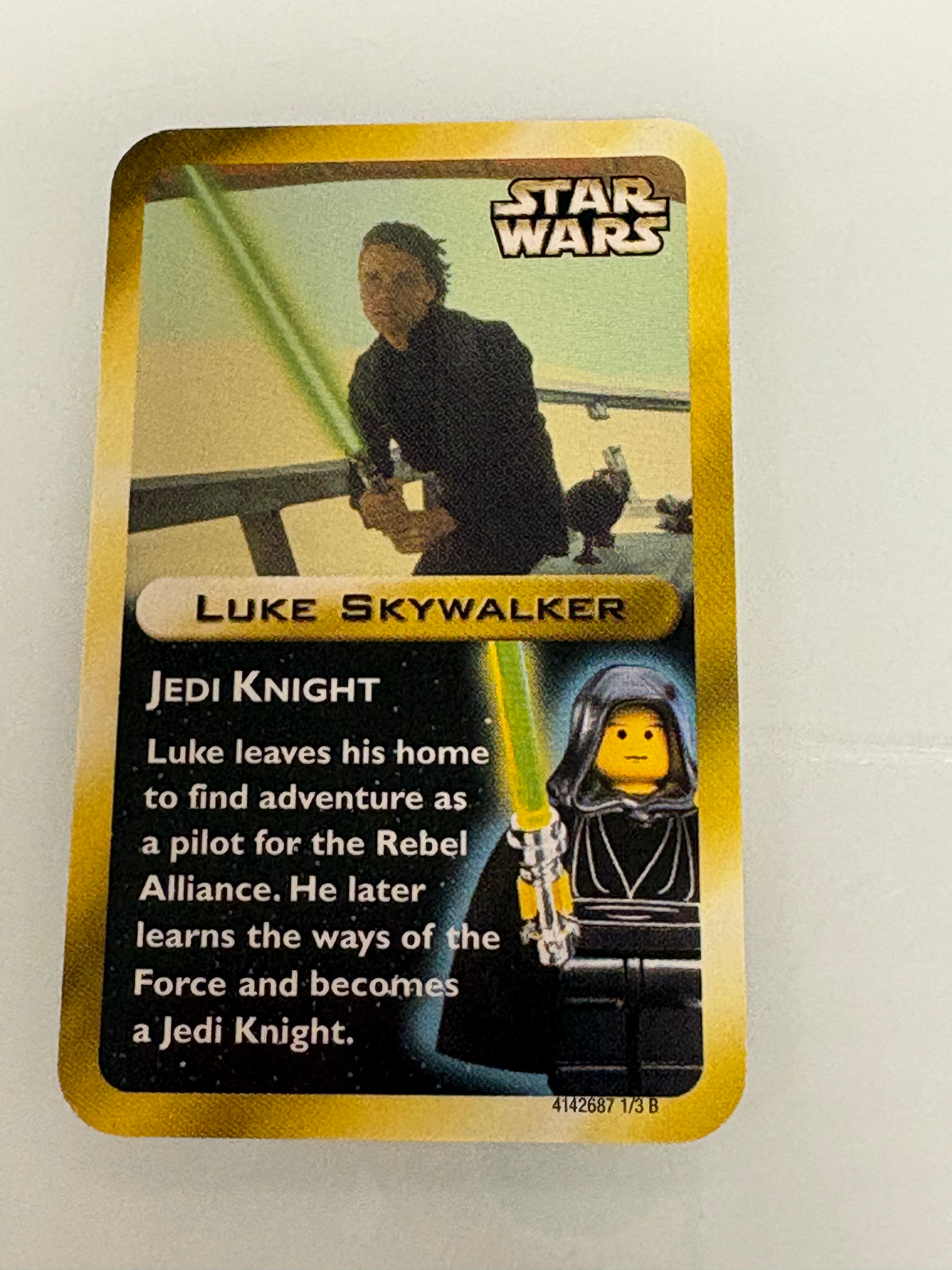 Luke Skywalker with Black Hood, Black Cape with Collector's Card