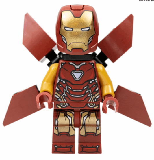 Iron Man - Mark 85 Armor, Large Helmet Visor, Wings