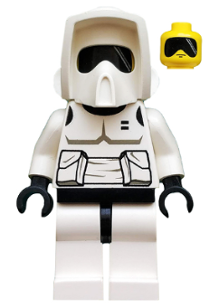 Imperial Scout Trooper - Yellow Head, Dark Gray Torso Print