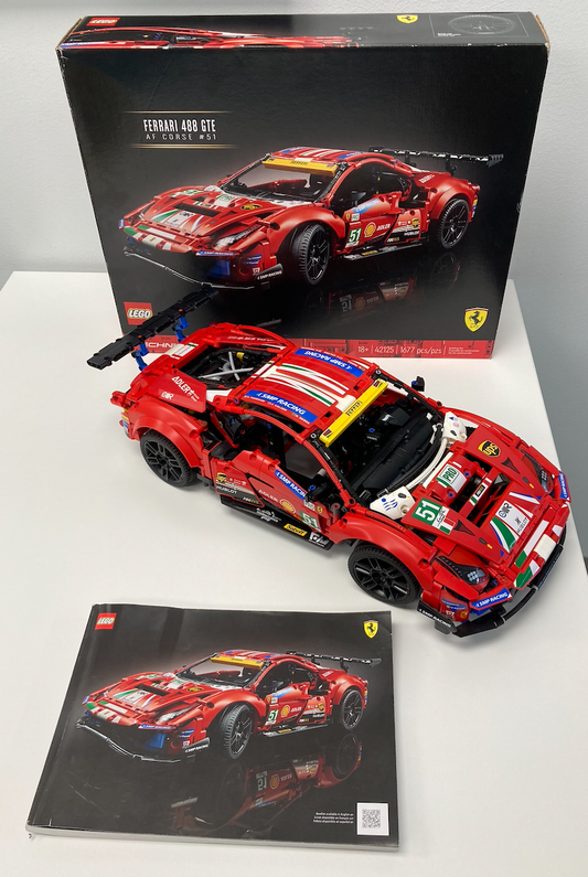 Used Set 42125 Ferrari 488 GTE AF CORSE #51 (with Instruction Manual and Box)