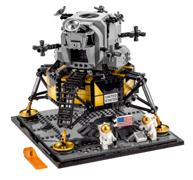 Used Set 10266 NASA Apollo 11 Lunar Lander (with Instruction Manual, No Box)