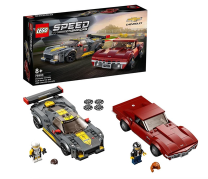 LEGO® 76903 Chevrolet Corvette C8.R Race Car and 1968 Chevrolet Corvette (RETIRED SET)