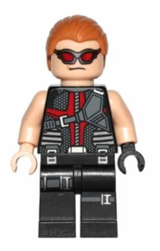 Hawkeye - Black and Dark Red Suit, Medium Nougat Hair