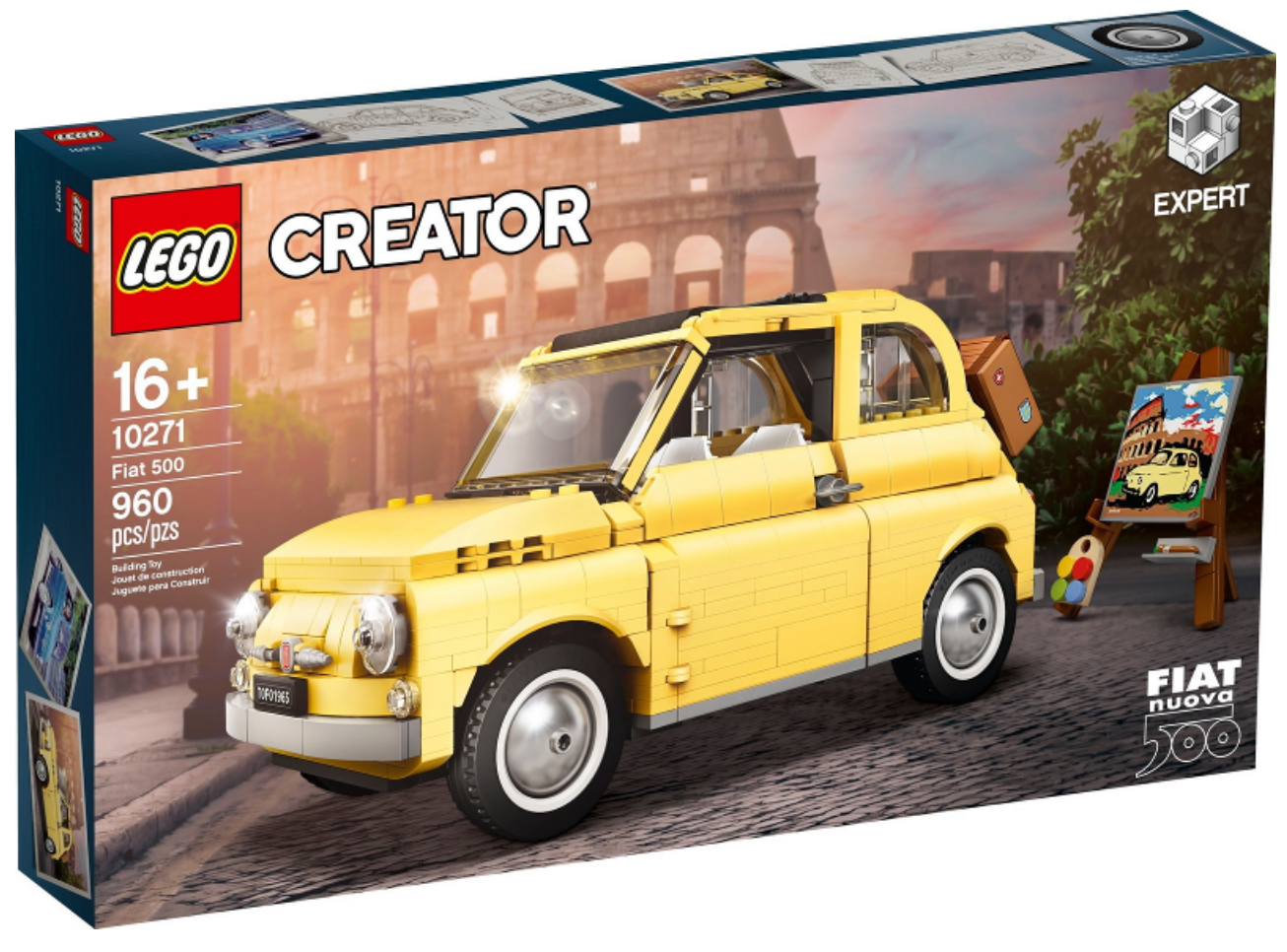 LEGO® 10271 Fiat 500 {Bright Light Yellow Edition} (RETIRED SET)