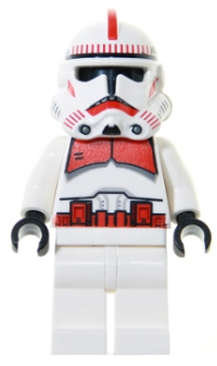 Clone Shock Trooper, Coruscant Guard (Phase 2) - White Hips, Black Head