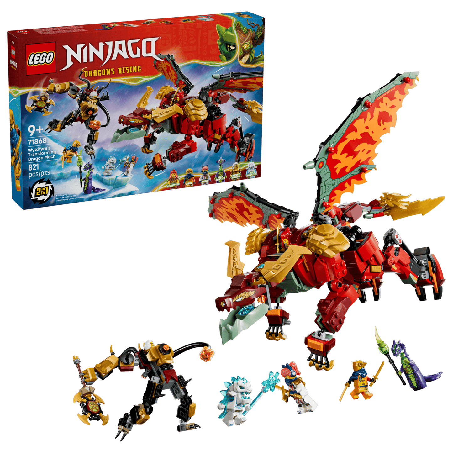 71868 LEGO® Wyldfyre's Transforming Dragon Mech