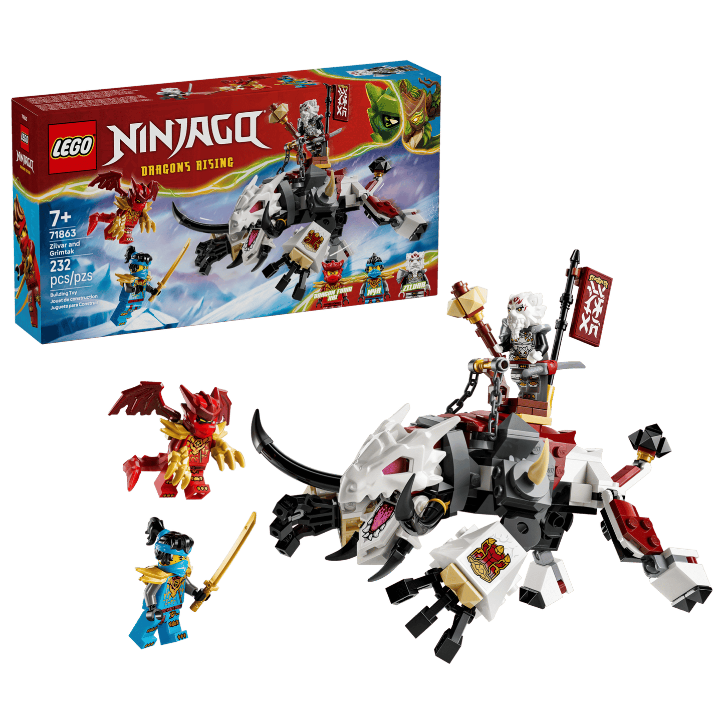 71863 LEGO® Zilvar and Grimtak the Dragon Beast