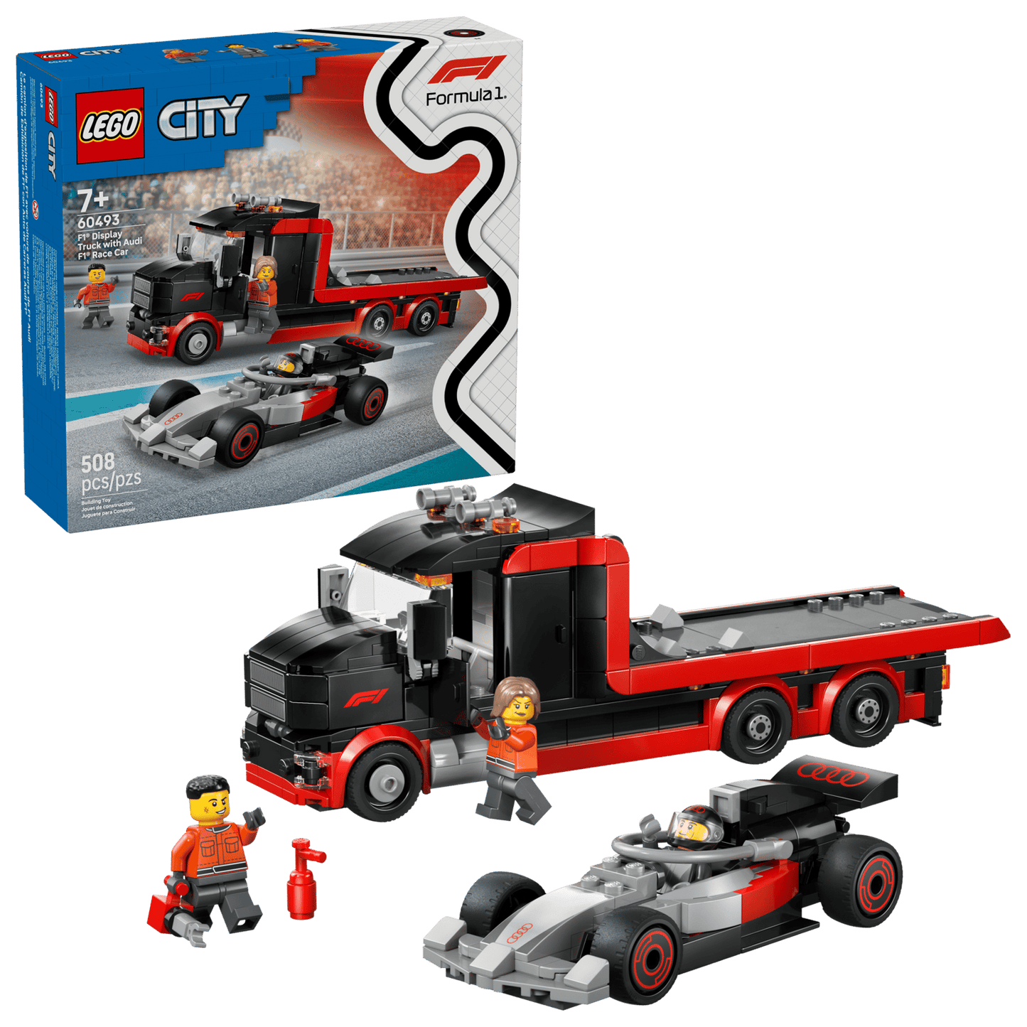 LEGO® 60493 F1® Display Truck with Audi F1® Race Car