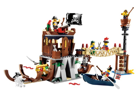Used Set 6253 Shipwreck Hideout (No Instruction Manual or Box)