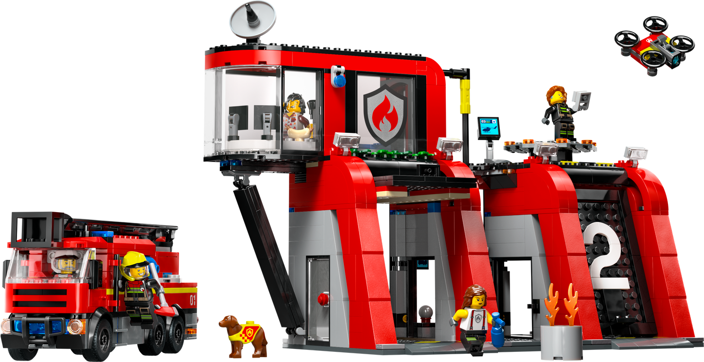 LEGO® 60414 Fire Station with Fire Truck