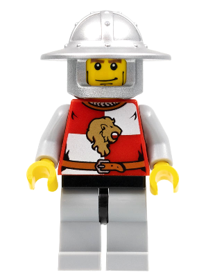 Kingdoms - Dragon Knight Quarters, Helmet with Broad Brim, Vertical Cheek Lines, Quiver