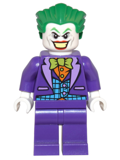 The Joker - Medium Azure Vest, Lime Bow Tie, Large Smile + Base