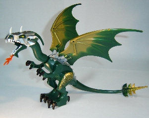 LEGO® Dragon03 Dragon, Fantasy Era, Dark Green Head with Armor