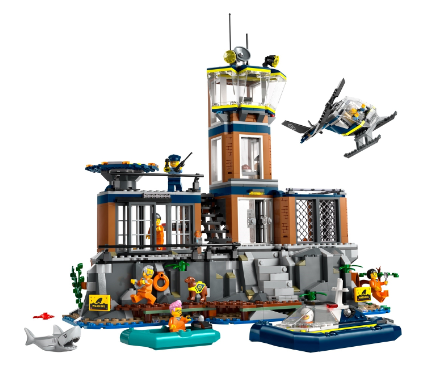 Used Set 60419 Police Prison Island (No Instruction Manual or Box)