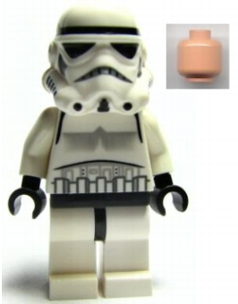 Imperial Stormtrooper - Light Nougat Head, Dotted Mouth Helmet