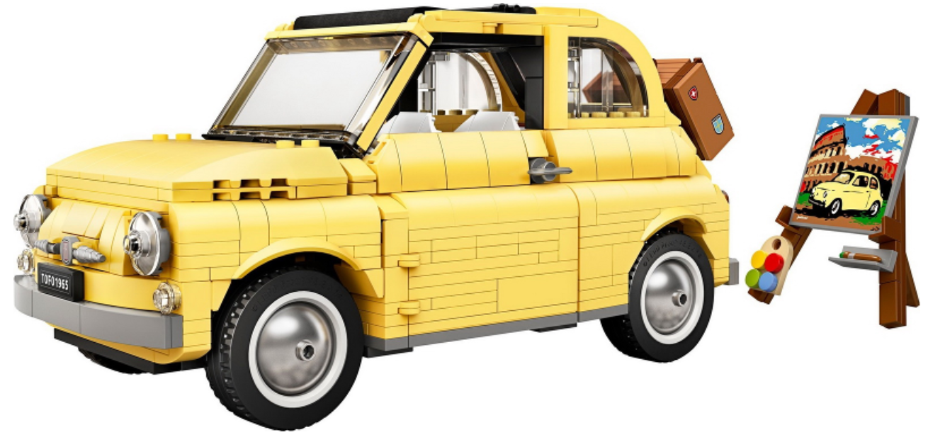 LEGO® 10271 Fiat 500 {Bright Light Yellow Edition} (RETIRED SET)