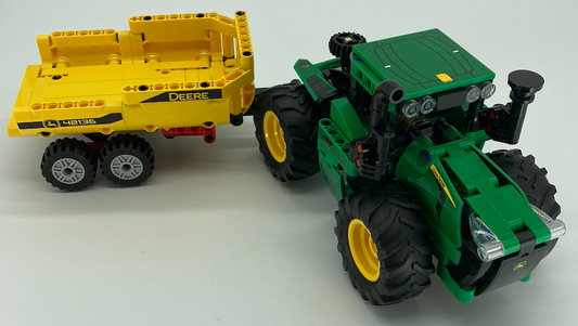 Used Set 42136 John Deere 9620R 4WD Tractor (No Instruction Manual or Box)