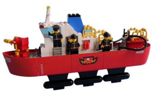 Used Set 4025 Fire Boat (No Instruction Manual or Box)