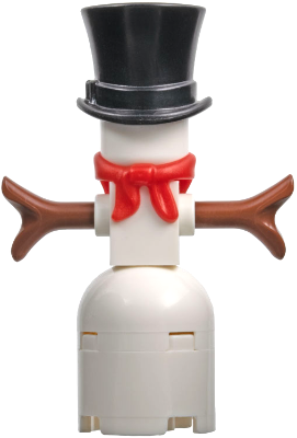 Snowman with 2 x 2 Curved Top Brick as Legs