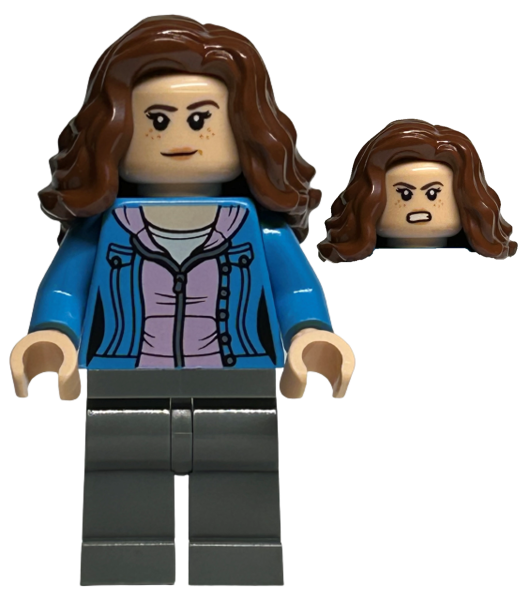 Hermione Granger - Dark Azure Jacket over Bright Pink Hoodie