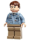 Dr. Alan Grant - Sand Blue Shirt with Dirt Stains