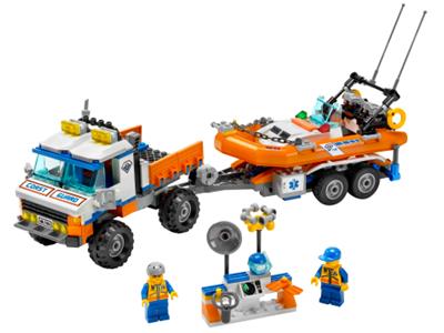 7726 LEGO® Coast Guard Truck with Speed Boat Used Set
