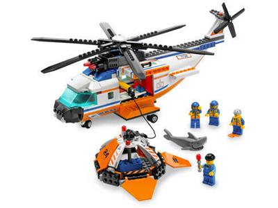 7738 LEGO® Coast Guard Helicopter & Life Raft Used Set