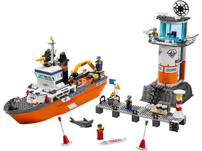 7739 LEGO® Coast Guard Patrol Boat & Tower Used Set