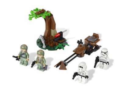 9489 LEGO® Endor Rebel Trooper & Imperial Trooper Battle Pack Used Set