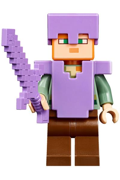 Alex - Reddish Brown Legs, Medium Lavender Helmet and Armor