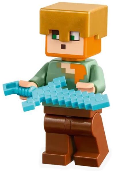 Alex - Reddish Brown Legs, Pearl Gold Helmet