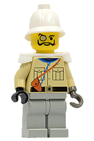 Lord Sam Sinister / Baron von Barron - Tan Shirt, Light Gray Legs, White Pith Helmet, White Epaulettes