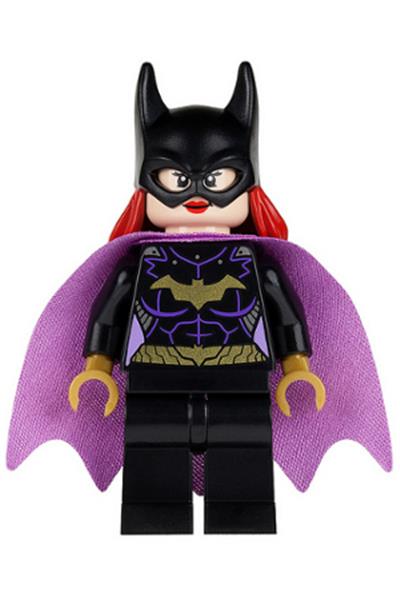 Batgirl - Minifigure, Black Suit, Lavender Cape