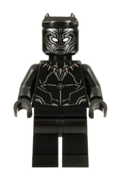 Black Panther - Dark Silver and Dark Bluish Gray Armor Contours