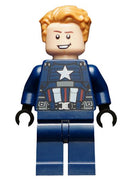 Captain America - Dark Blue Suit, Black Hands, Hair