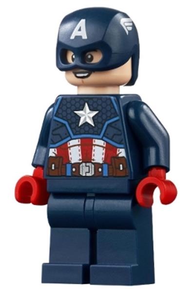 Captain America - Dark Blue Suit, Red Hands, Helmet