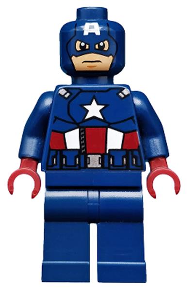 Captain America - Dark Blue Suit, Dark Red Hands, Mask