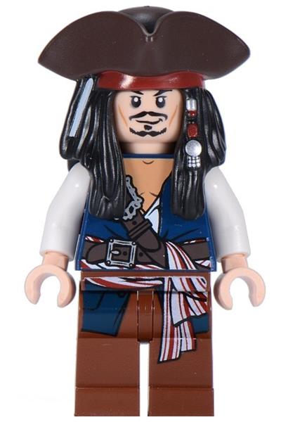 Captain Jack Sparrow with Tricorne and Blue Vest