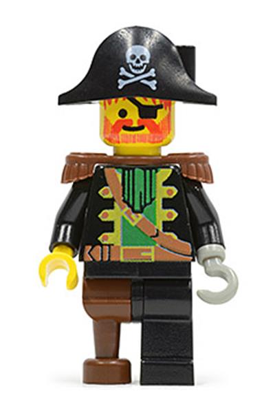 Captain Red Beard - Brown Epaulettes, Pirate Hat with Skull and Crossbones