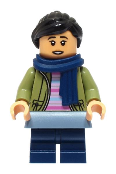 Cho Chang - Olive Green Jacket, Dark Blue Medium Legs