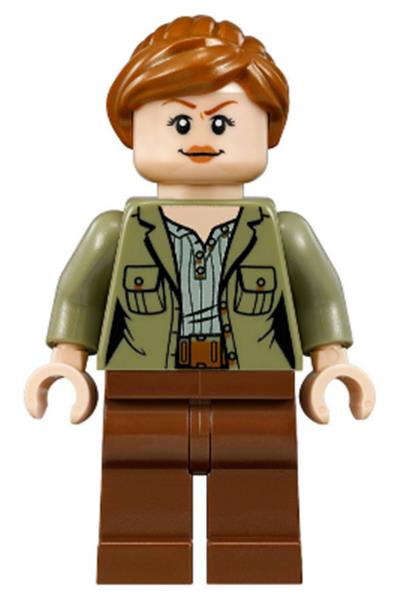 Claire Dearing - Olive Green Jacket over Sand Green Shirt, Reddish Brown Legs