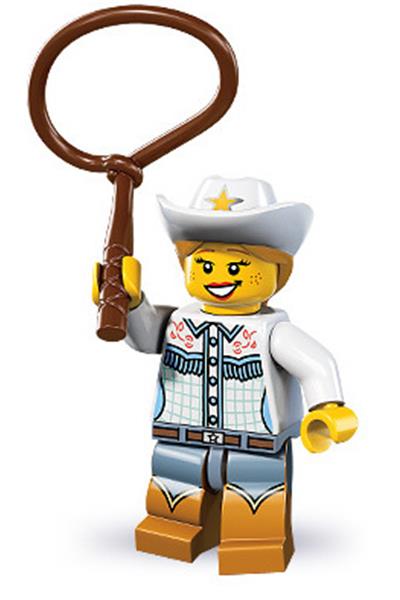 Cowgirl, Series 8 Minifigure Only