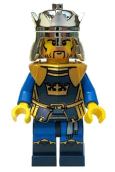 Fantasy Era - Crown King, No Cape, Printed Legs, Dark Blue Plume