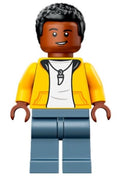 Darius Bowman - Yellow Hoodie over White Shirt, Sand Blue Legs